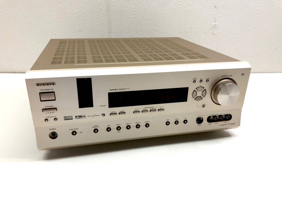 《18122-009 》ONKYO オンキョー AVアンプ WIDE RANGE AMPLIFIER 6.1chサラウンド オーディオ 音響機材 TX-SA600 _画像1