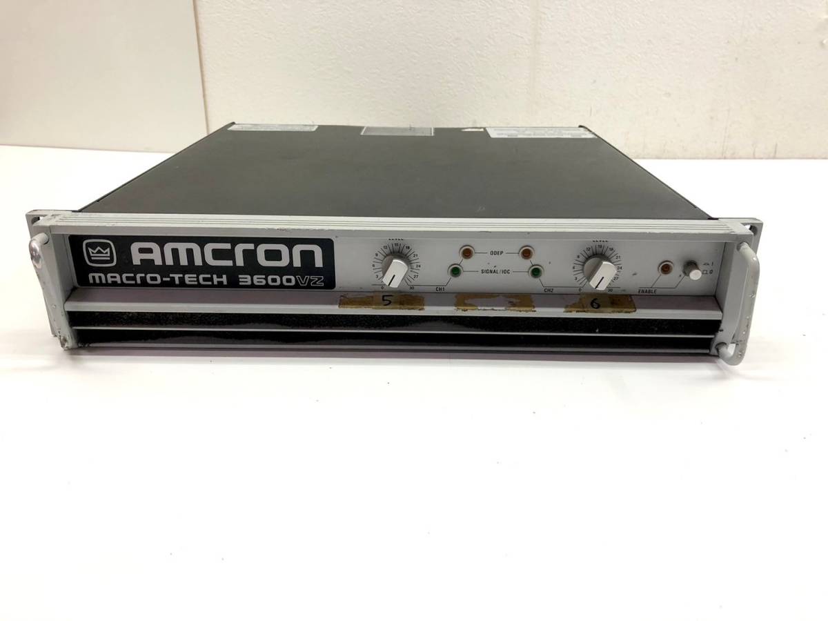 《16932-046》Amcron Crown MACRO-TECH 3600VZ パワーアンプ_画像3