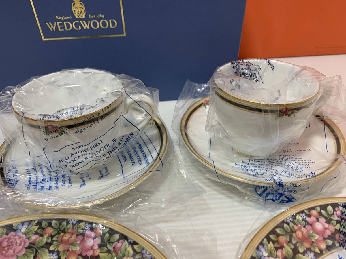 190239◇【保管品】WEDGWOOD　ウエッジウッド　CLIO　カップ＆ソーサー　プレート　直径約20.5ｃｍ　写真追加あり◇B1_画像4