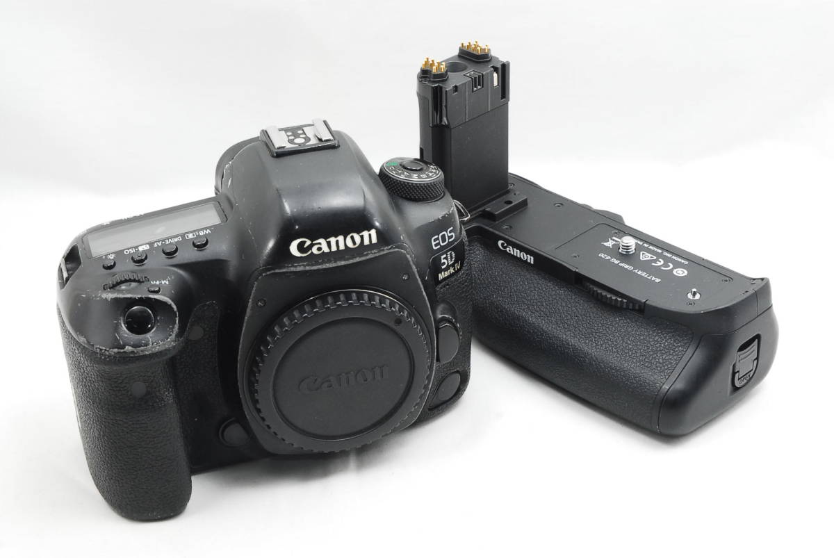 ★実用良品★ 即決 格安 キヤノン CANON EOS 5D Mark Ⅳ ボディ ＆ バッテリーグリップ BG-E20 デジタル一眼カメラ （R5-636）_画像1