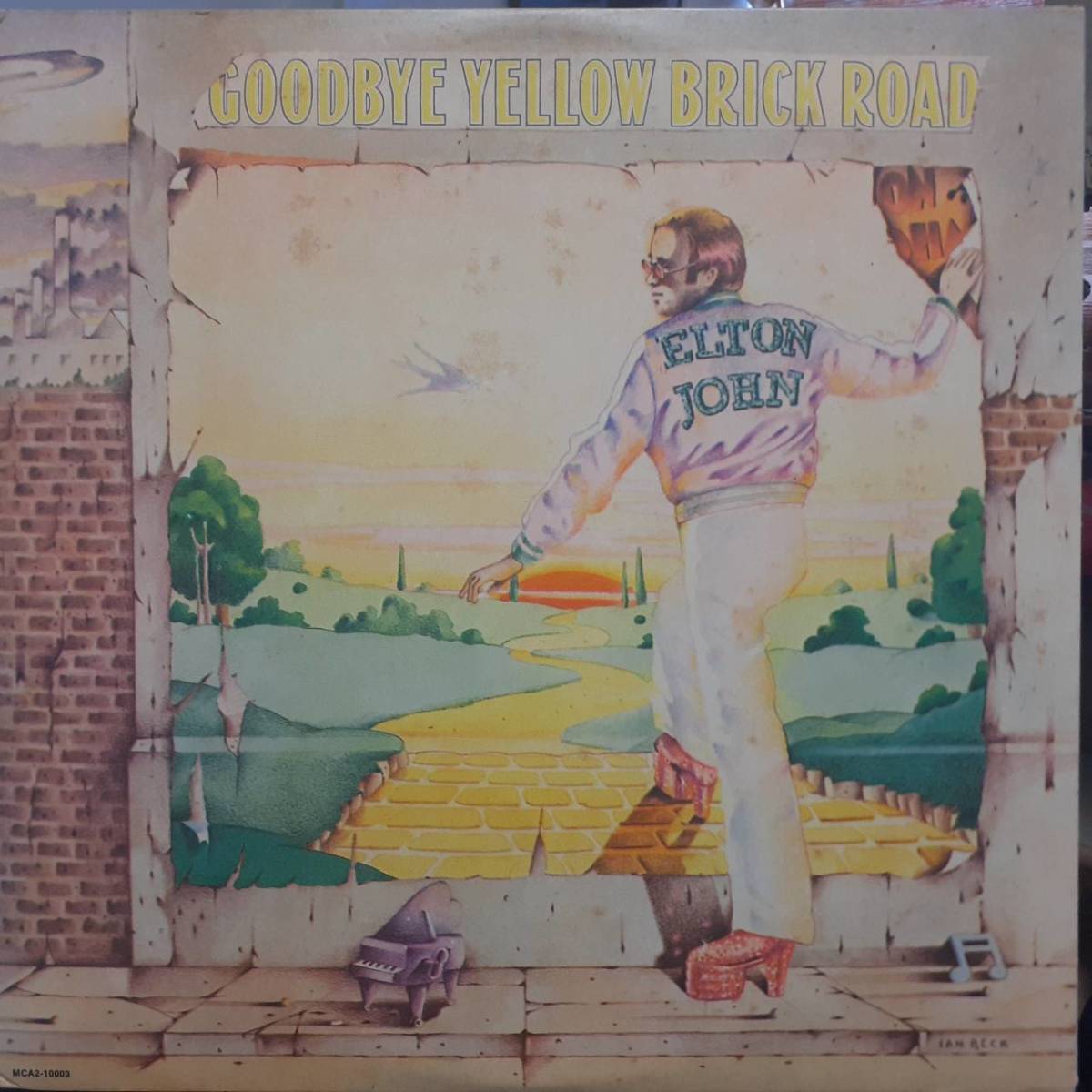 米オリジMCA盤2LP マト枝W1！3面ジャケ！Elton John /Goodbye Yellow Brick Road 1973年 MCA2-10003 エルトン・ジョンCandle In The Wind_画像1