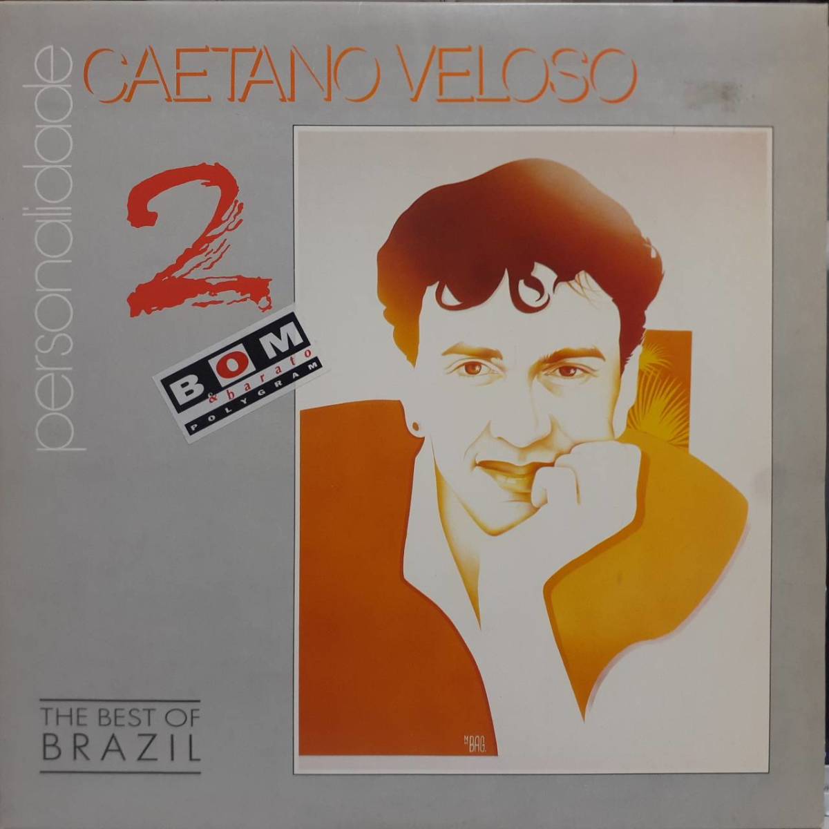ブラジルPHILIPS盤LP！Caetano Veloso / Personalidade 2 (Best Album) 1992年 514 117-1 カエターノ・ヴェローゾ Domingo Bossa Nova_画像1