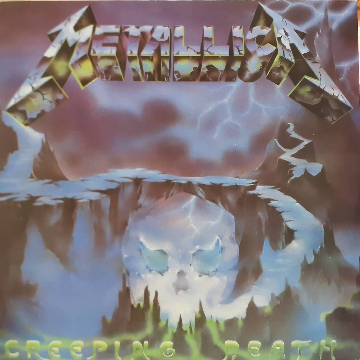 欧州VERTIGO盤LP！Metallica / Creeping Death / Jump In The Fire (6曲入り)1984年作の90年プレス 842 219-1 メタリカ Ride the Lightning_画像1