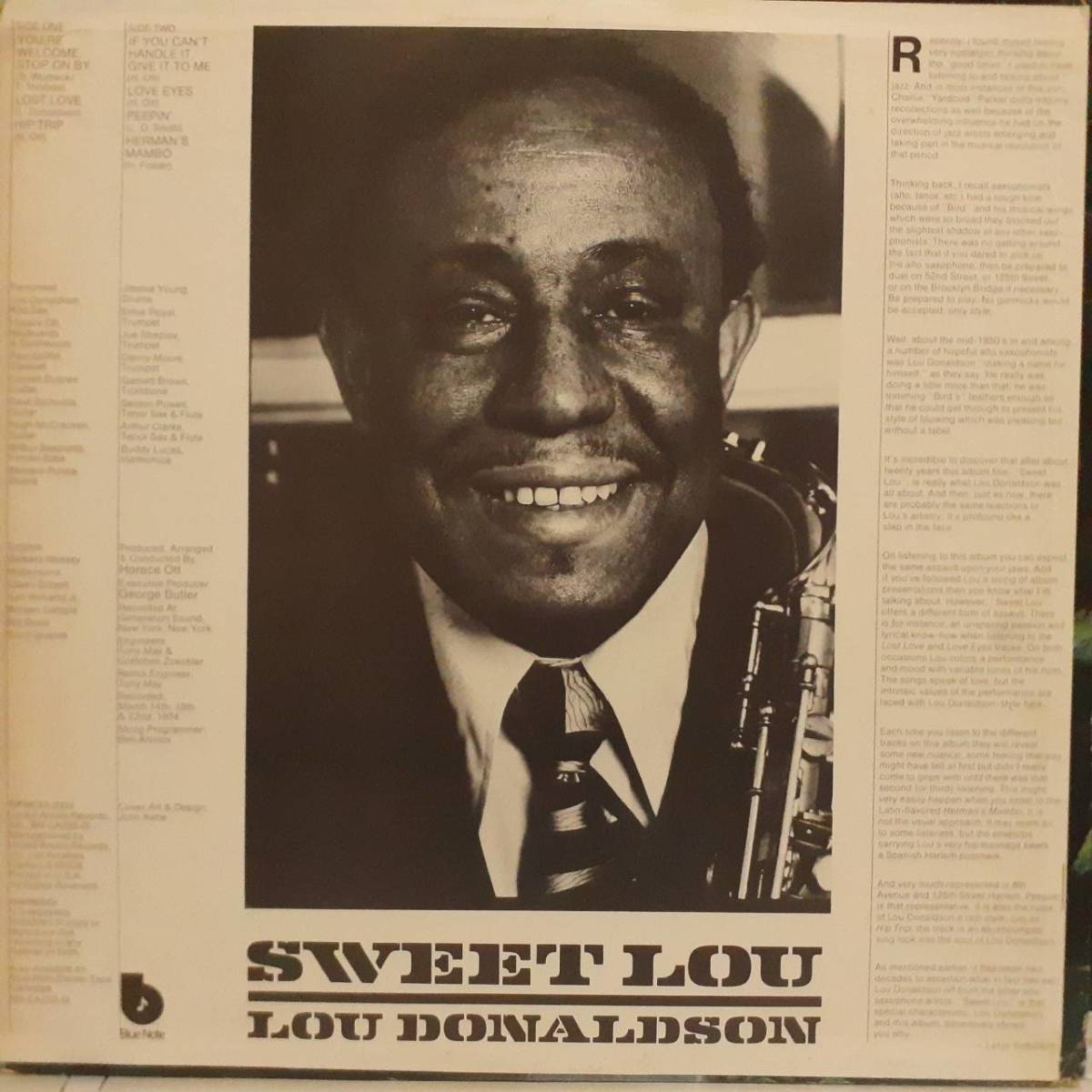 JAZZ FUNK名盤 米BLUE NOTEオリジLP！マト枝1！青bラベル Lou Donaldson / Sweet Lou 1974年 BN-LA259-G Bernard Purdie Cornell Dupree_画像3