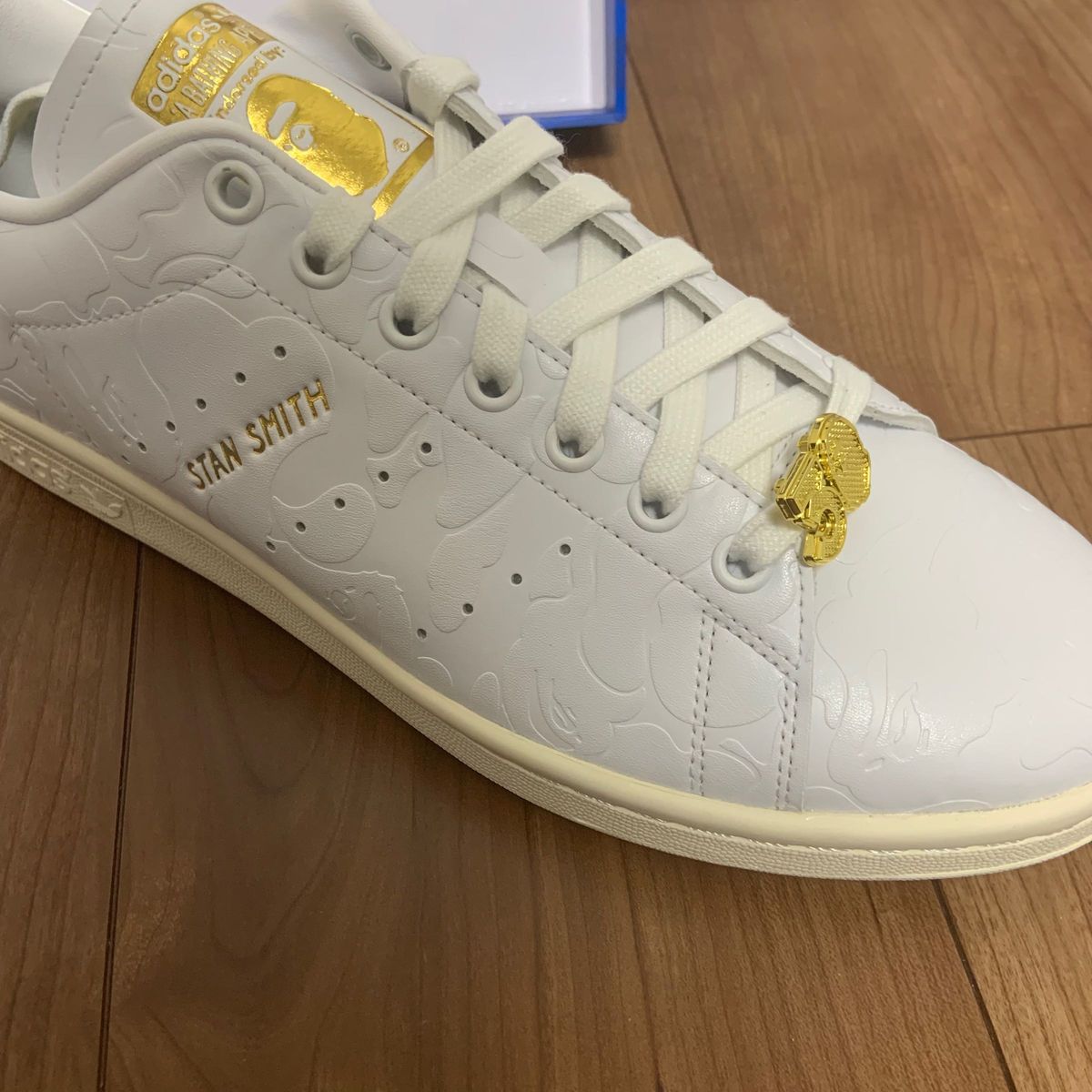 ア ベイシング エイプxアディダス　adidas STAN SMITH BAPE ig1115 27cm 限定　原宿 コラボ　白