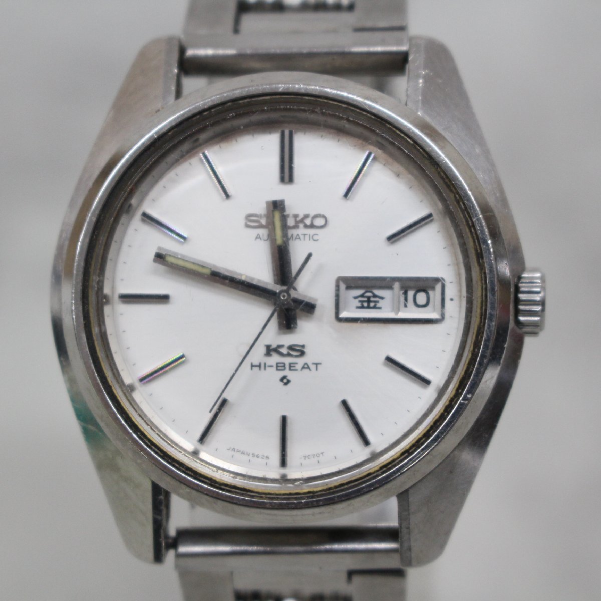 Q1160)KING SEIKO/キングセイコー KS HI-BEAT/ハイビート メダリオン 腕時計 自動巻き 5626-7000 デイデイト メンズ 現状品_画像2