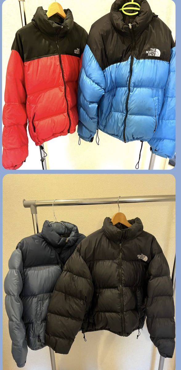 【古着】THE NORTH FACE ノースフェイス ダウンジャケット 4点セット　ヌプシダウンジャケット　同系異色もの　NF003　ND01001_画像1