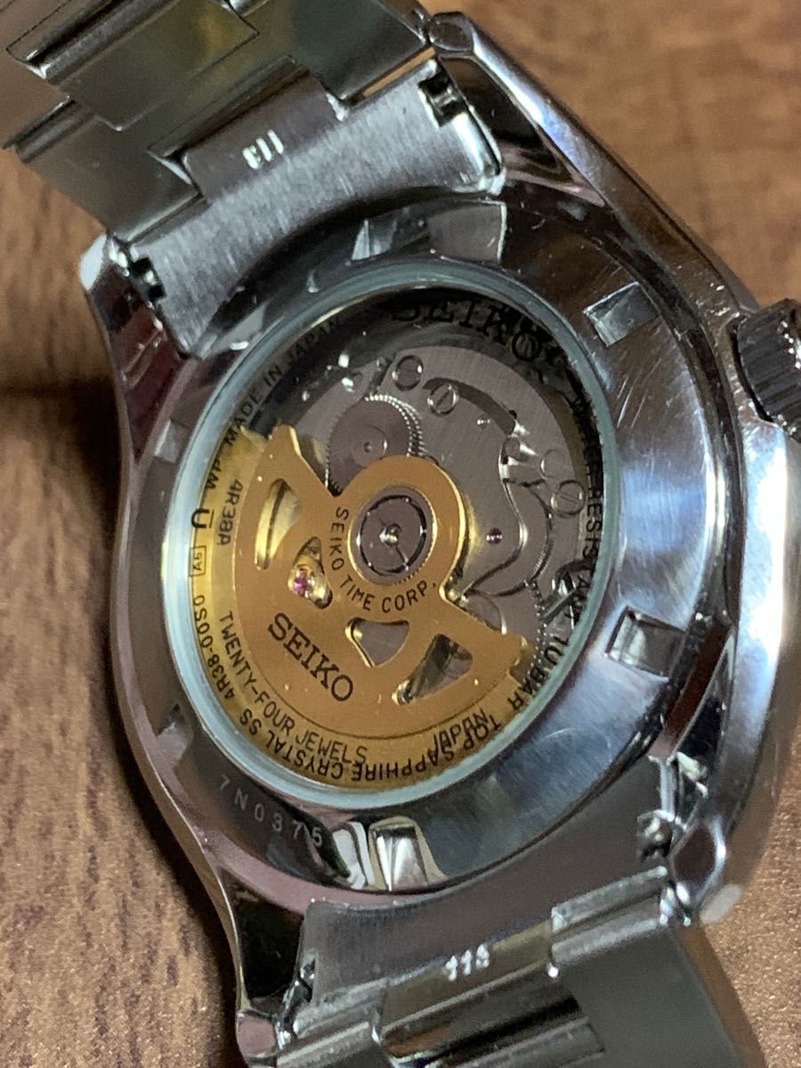 セイコー　プレサージュ　スケルトン　4R38-00S0 修理済み SEIKO 腕時計 自動巻