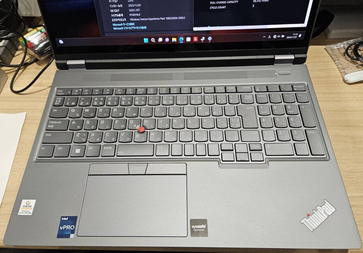 ThinkPad P16 Gen1 Core i9 12950HX RAM 64GB/SSD 1TB GPU Quadro RTX A4500(VRAM 16GB) 16インチOLED(3840×2400) OLED Quadro RTX A4500_画像2