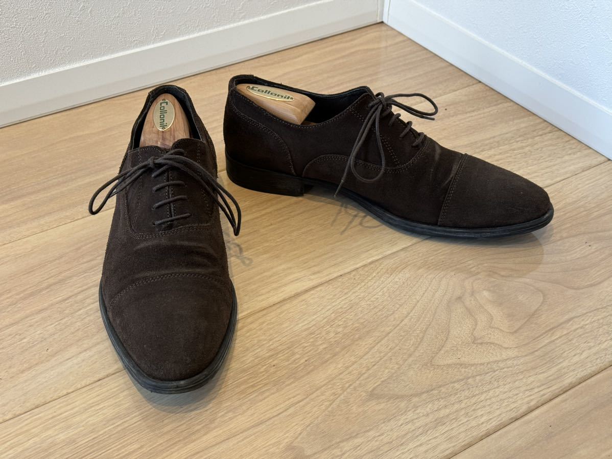 Isetan men’s 伊勢丹　メンズ　オリジナル　革靴　スエード　茶　サイズ40 26.0cm_画像1