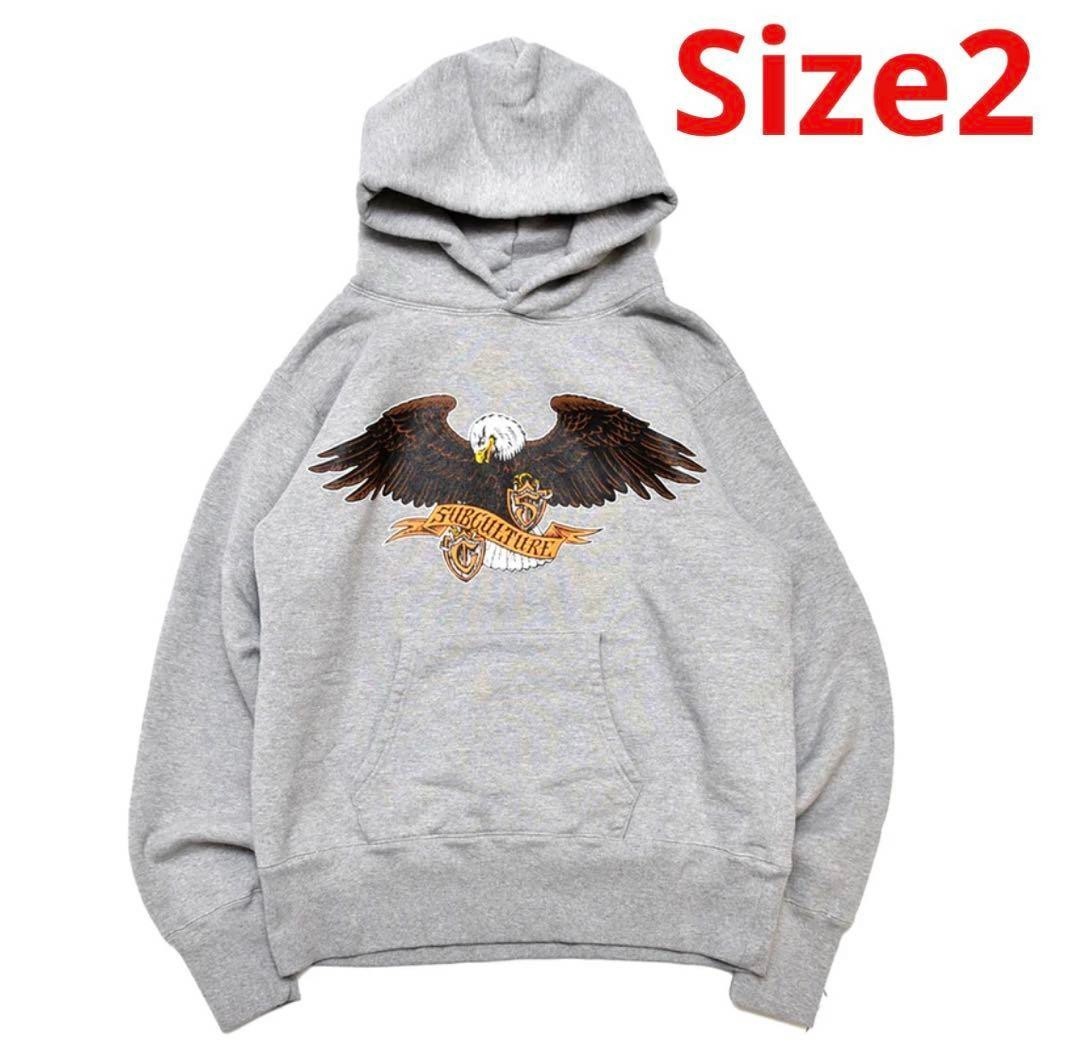 Subculture EMBLEM EAGLE HOODIE グレー/Size2 新品未使用 サブカルチャー