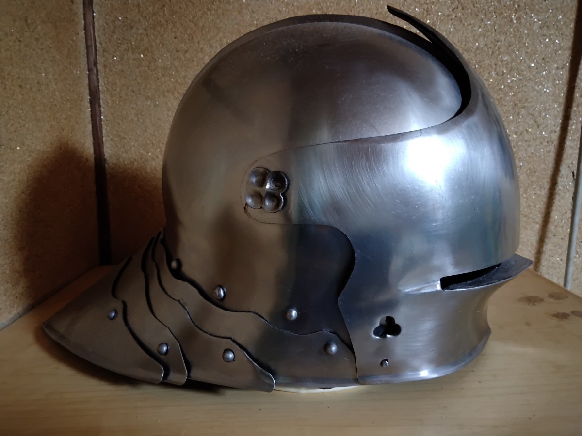 西洋甲冑 兜 サレット ヘルメット 騎士 - 個人装備