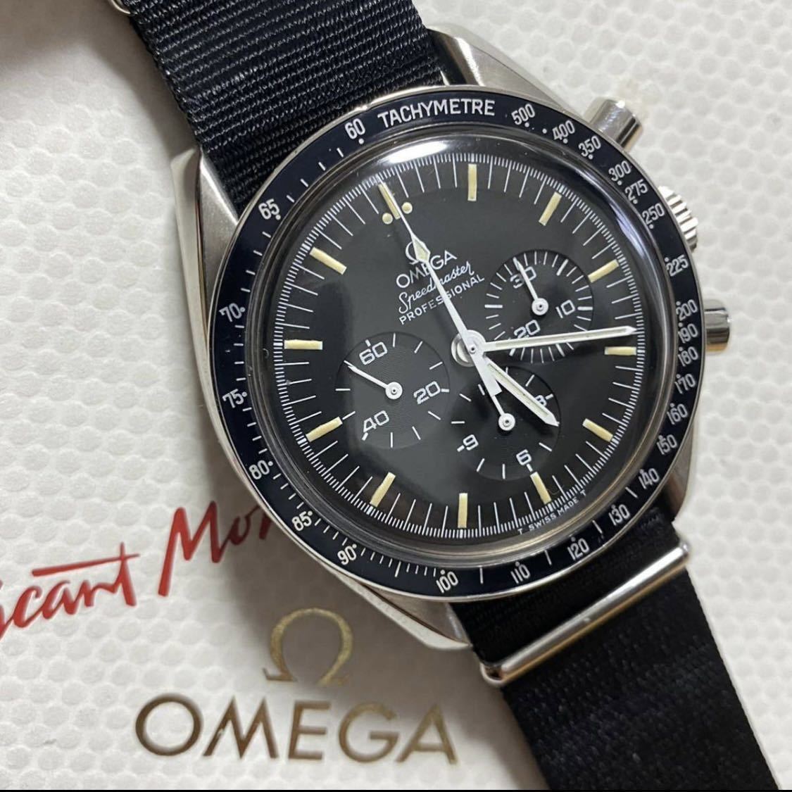 OMEGA オメガスピードマスター プロフェッショナル　SPEEDMASTER Professional st145.022 トリチウム　下りr クロノグラフ　moonwatch