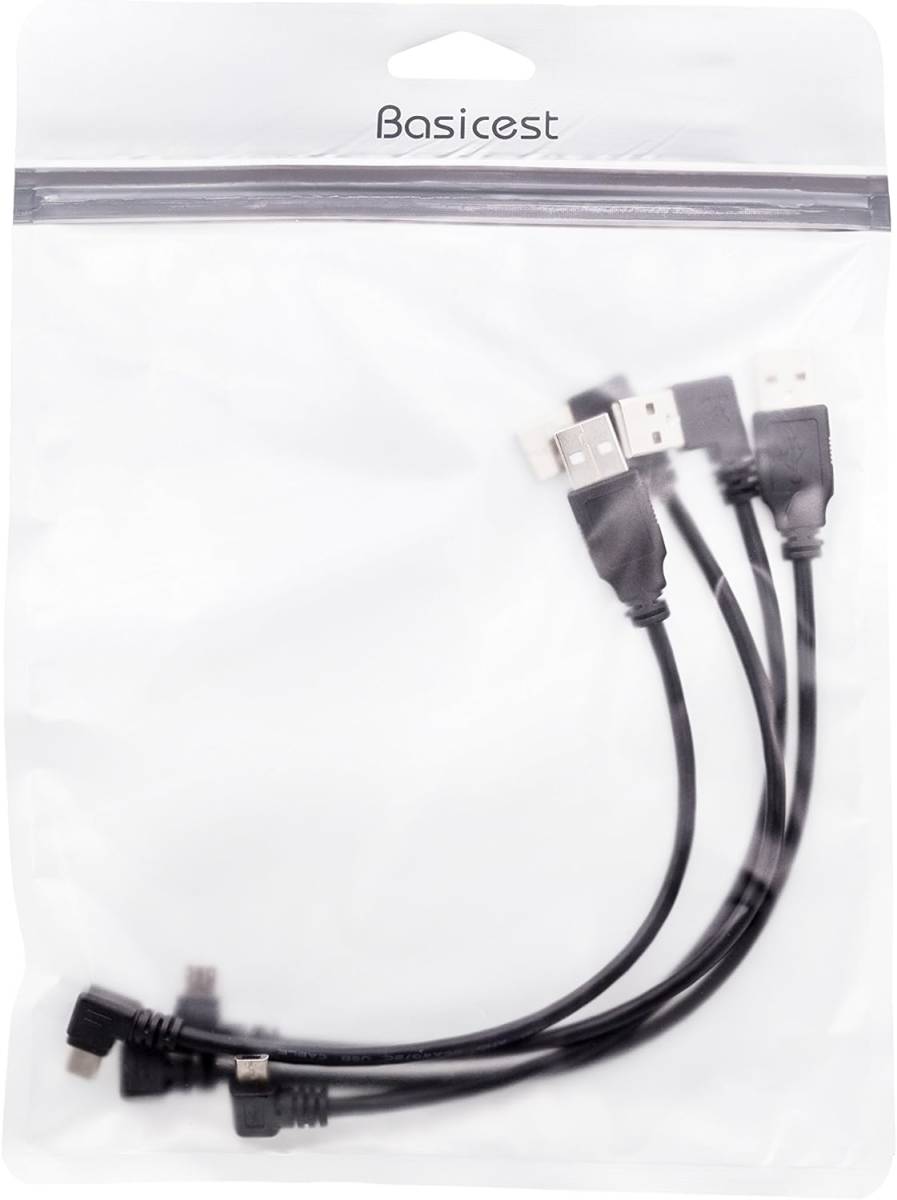 短い マイクロUSB ケーブル microUSB クロームキャスト Ultra/Miracast/EZcast オーディオ/テレビ スティッ ドングルに (4本)*2969-05_画像7