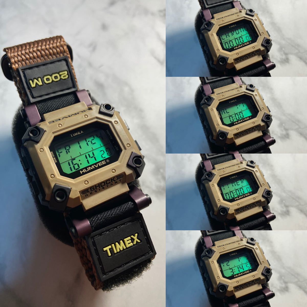 希少超美品 TIMEX HUMVEE INDIGLO 新品電池 タイメックス 希少超美品 TIMEX HUMVEE INDIGLO 新品電池 タイメックス