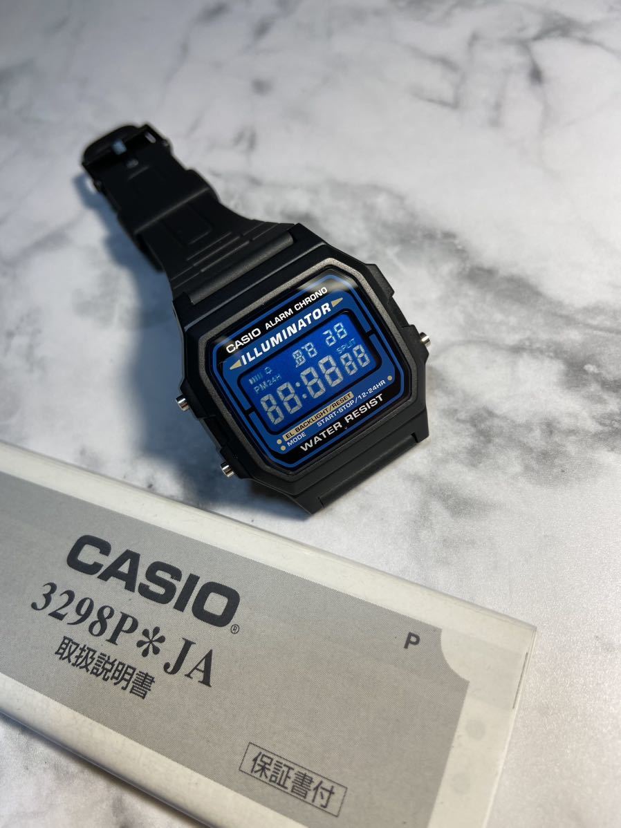 新品 カスタム【送料無料】CASIO F105W-1A EL発光モデル ブルー反転液晶 チープカシオ カスタム タイメックス Gショック 好きにもオススメ_画像4