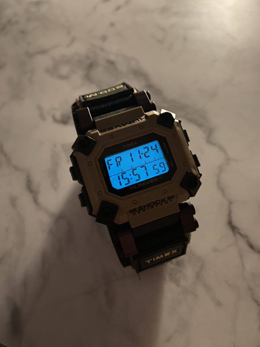 希少超美品 TIMEX HUMVEE INDIGLO 新品電池 タイメックス 希少超美品 TIMEX HUMVEE INDIGLO 新品電池 タイメックス