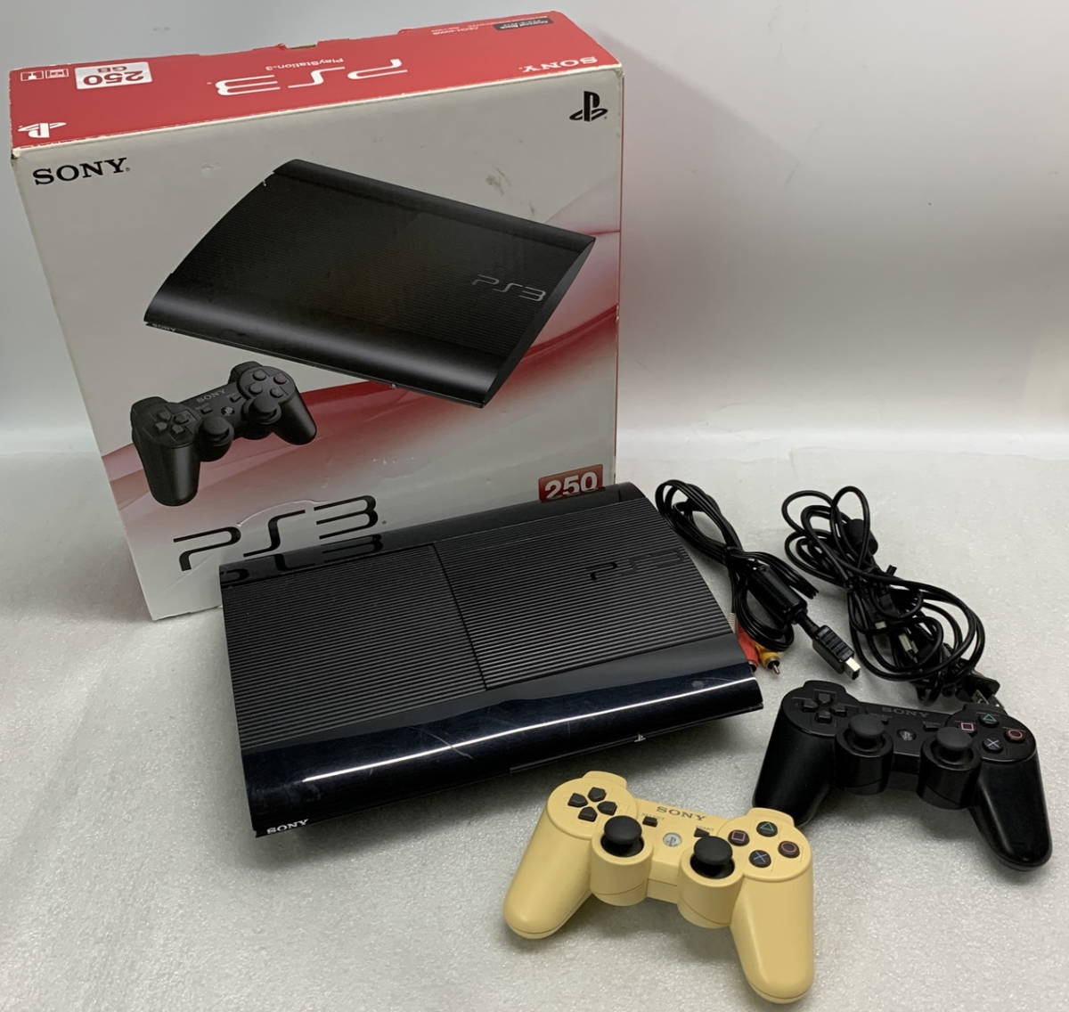 ◇ SONY PS3 250GB [ CECH-4000B ] 2012年購入 【本体動作確認/初期化済み】 【キズ汚れ多め】 PlayStation3 / ジャンク(S231129_2)_画像1