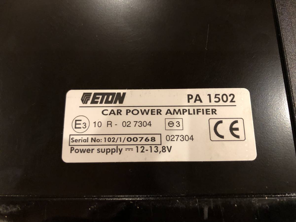  name machine ETON PA 1502 2ch amplifier beautiful goods 