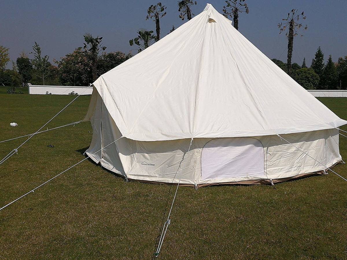  原文:D&R ベルテント900DポリBell tent 大 ハイクオリティ 100%コットン仕様 4ｍ 防水 ティーピーテント グランピング