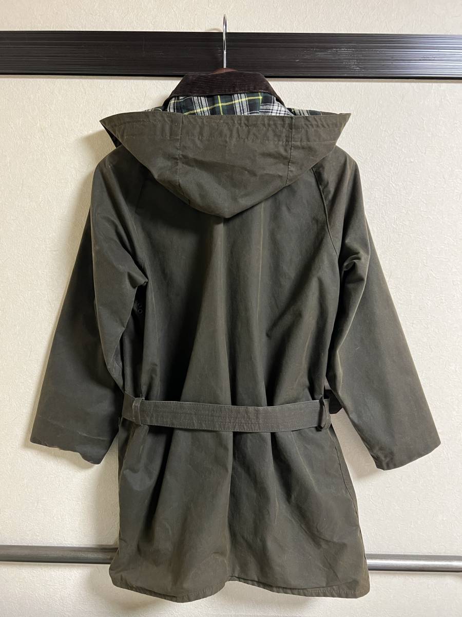 希少 87年 バブア Barbour バブアー SOLWAY ZIPPER ソルウェイジッパー c40 イギリス製 2クレスト フード付 美品_画像2