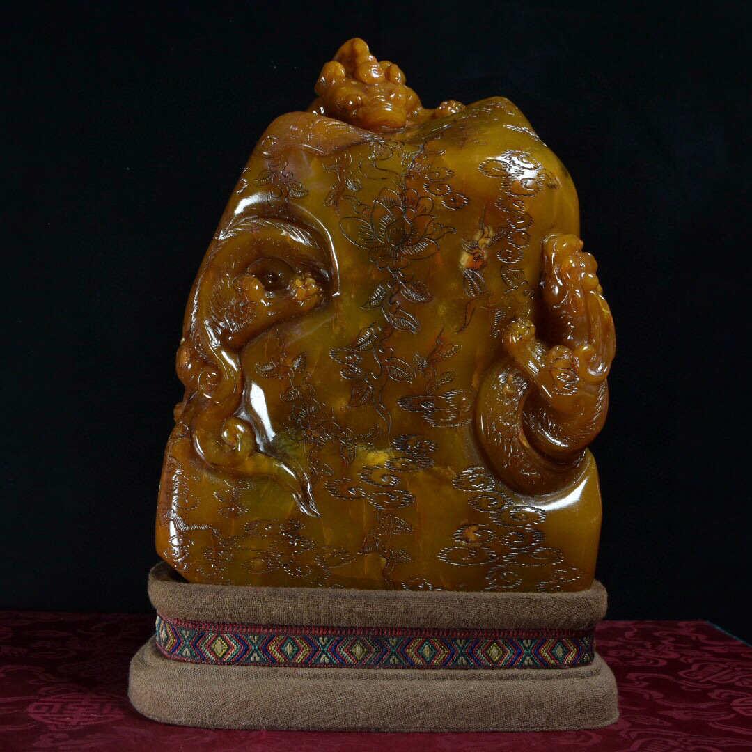 古寶奇蔵】寿山石・田黄石・細密彫・古獣印章・希少珍品・置物 古寶奇蔵】寿山石・田黄石・細密彫・古獣印章・希少珍品・置物