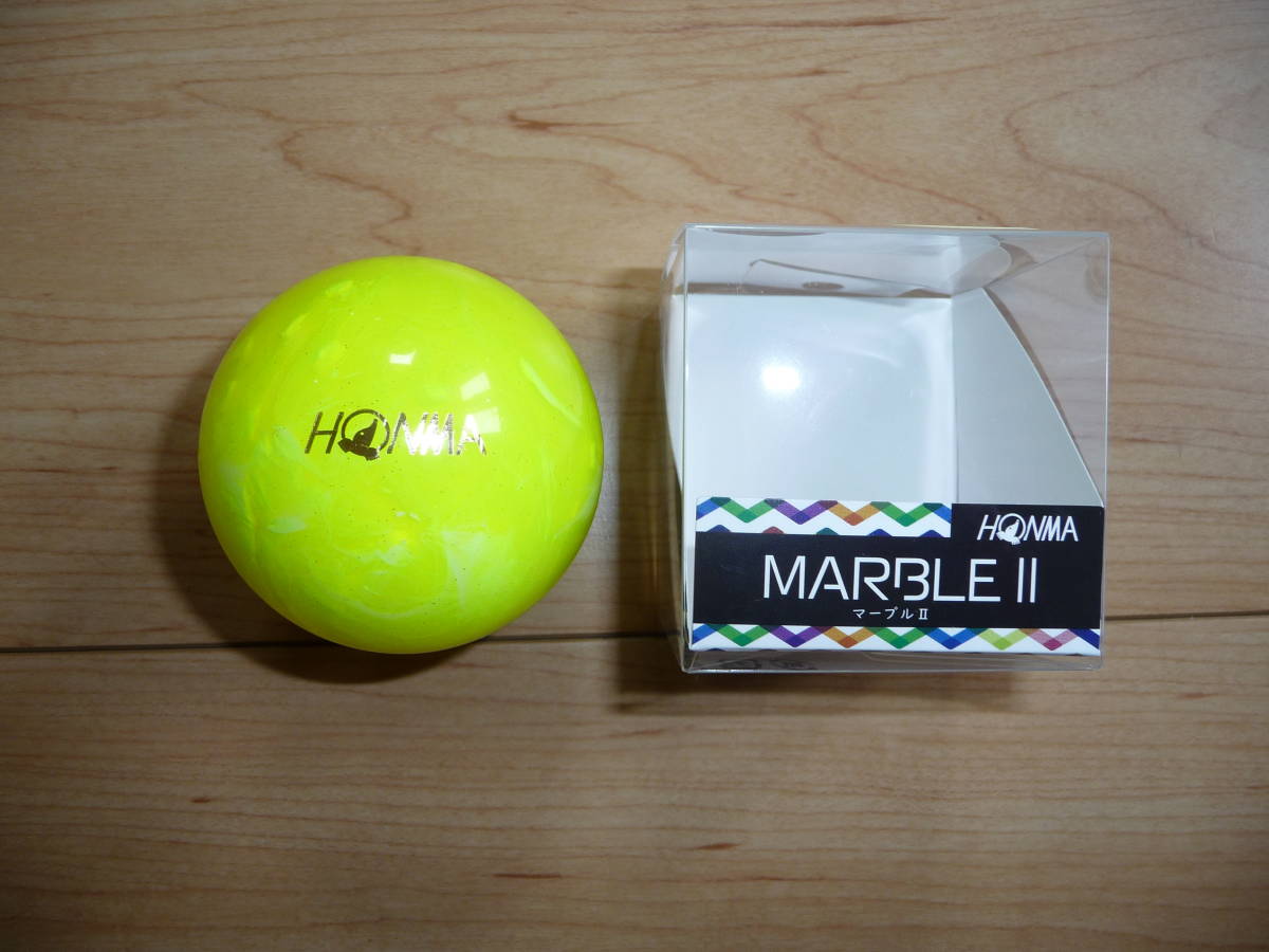 ホンマ MARBLEⅡ（マーブル2）イエロー　パークゴルフボール HONMA_画像1