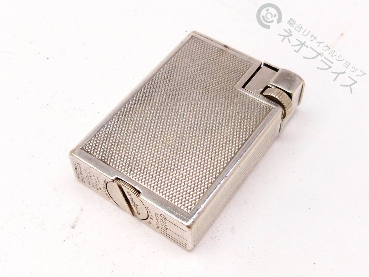 ◆A5466 dunhill ダンヒル オイル ライター ハンディ サボリー シルバー柄_画像1