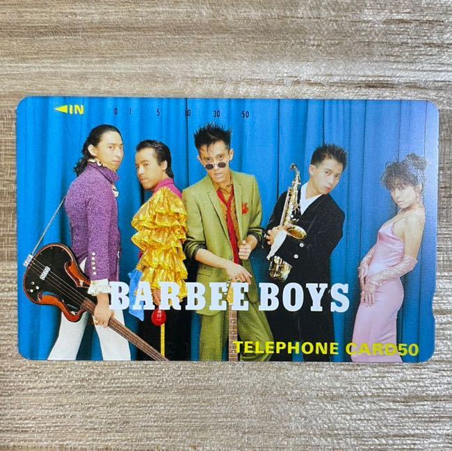  не использовался коллекция товар KONTA/ абрикос /......../BARBEE BOYS Barbie boys телефонная карточка телефонная карточка телефон карта 50 раз 