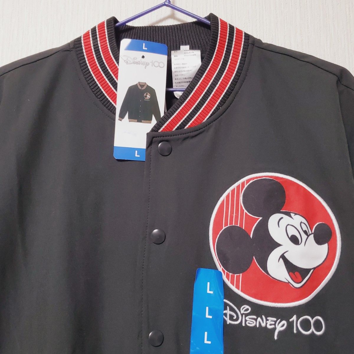 新品 ディズニー ジャケット ミッキー ブルゾン 100周年 MA-1 新品 ディズニー ジャケット ミッキー ブルゾン 100周年 MA-1