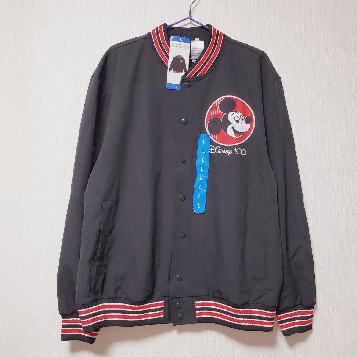 新品 ディズニー ジャケット ミッキー ブルゾン 100周年 MA-1 新品 ディズニー ジャケット ミッキー ブルゾン 100周年 MA-1