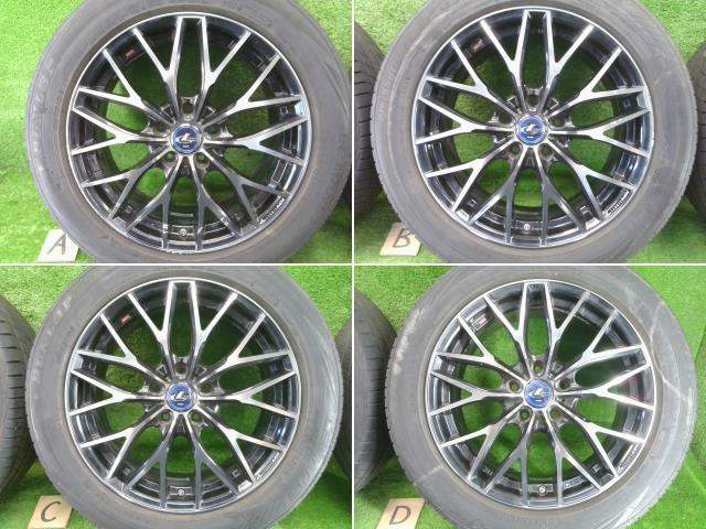 GRX120 Mark X weds Weds Leonis MX 17 дюймовый 17×7J+42 5 дыра PCD 114.3 Dunlop Ла Манш V 215/55R17 колесо + шина SET