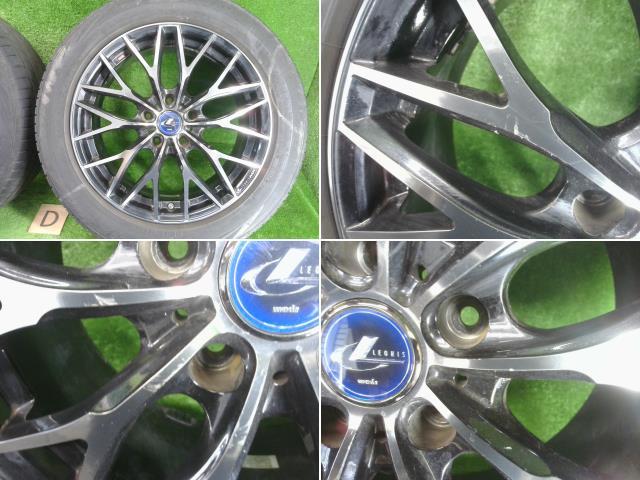 GRX120 Mark X weds Weds Leonis MX 17 дюймовый 17×7J+42 5 дыра PCD 114.3 Dunlop Ла Манш V 215/55R17 колесо + шина SET