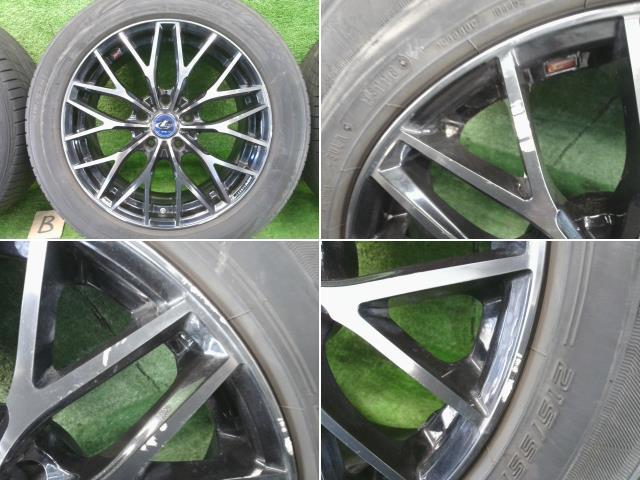 GRX120 Mark X weds Weds Leonis MX 17 дюймовый 17×7J+42 5 дыра PCD 114.3 Dunlop Ла Манш V 215/55R17 колесо + шина SET