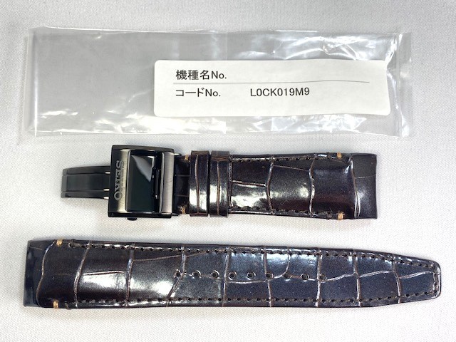 L0CK019M9 SEIKO Astro n22mm original leather belt crocodile Brown SBXB083/8X53-0AP0 for cat pohs free shipping 