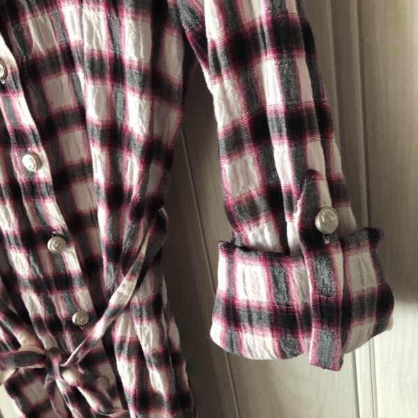 * Cecil McBee / check. wrinkle processing shirt *x