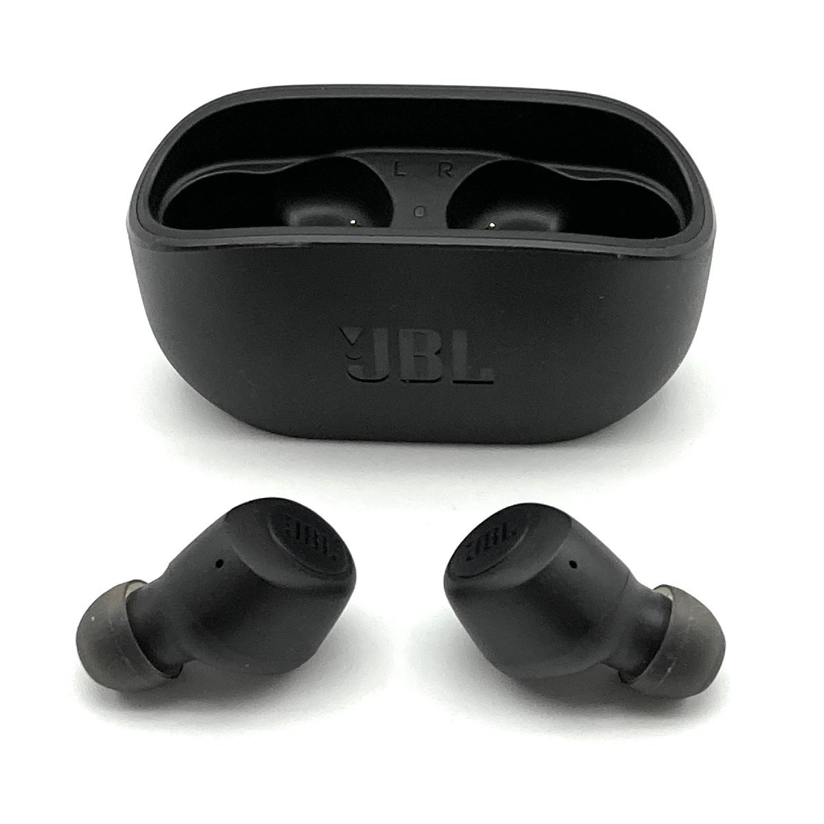0621♭【1円開始】JBL WAVE 100TWS ブラック 完全ワイヤレスイヤホン Bluetooth USBタイプC JBLW100TWSBLK_画像3
