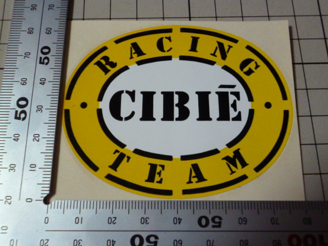 正規品 CIBIE RACING TEAM ステッカー 当時物 です(79×62mm) シビエ レーシング チーム_画像2
