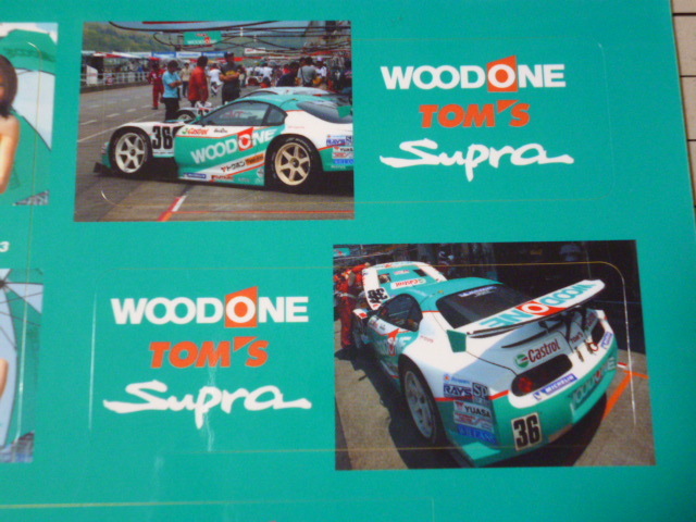 正規品 2003 JGTC WOODONE TOM'S Supra ステッカー 1シート ウッドワン トムス スープラ RACE QUEEN レースクイーン_画像4