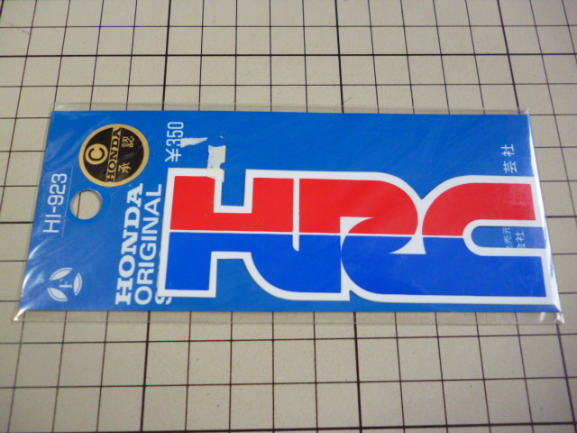 HONDA 承認 HRC ステッカー 当時物 です(98×58mm) ホンダ レーシング_画像1
