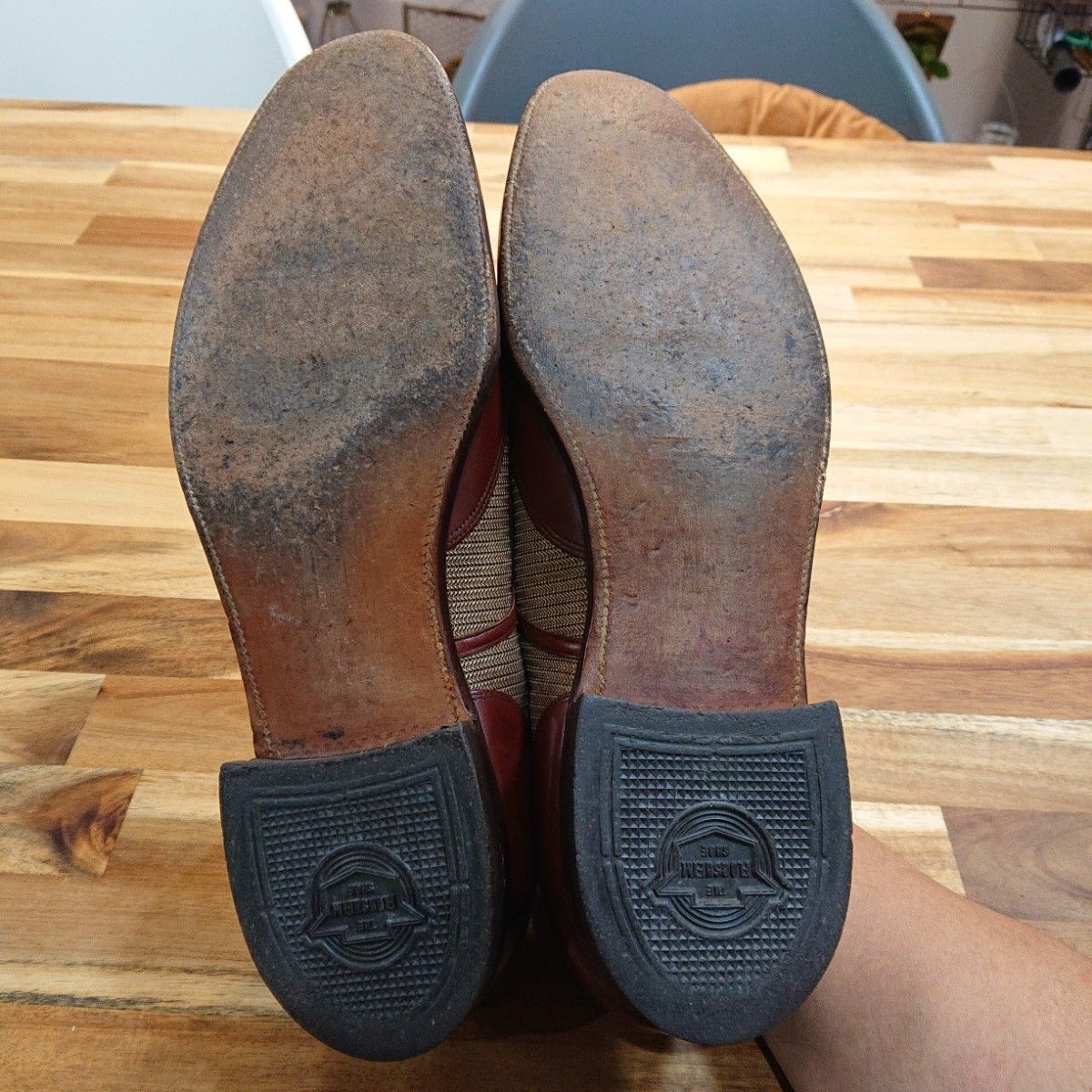 Florsheim フローシャイム コンビ メッシュ 革靴 ビンテージ Florsheim フローシャイム コンビ メッシュ 革靴 ビンテージ