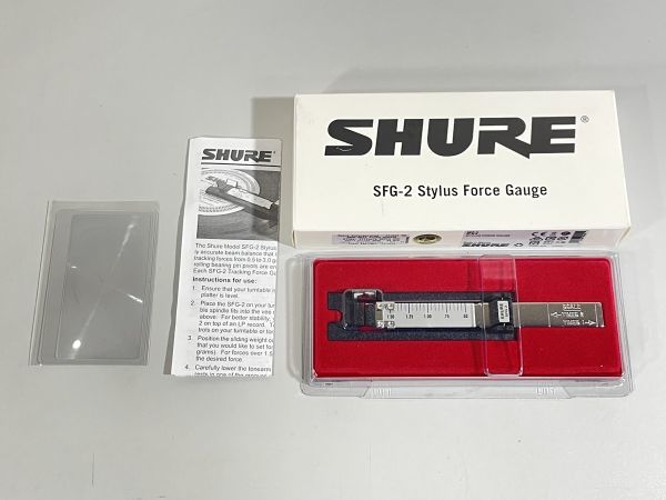 e8197 外観綺麗 SHURE シュアー SFG-2 SFG2 針圧計 元箱付_画像3