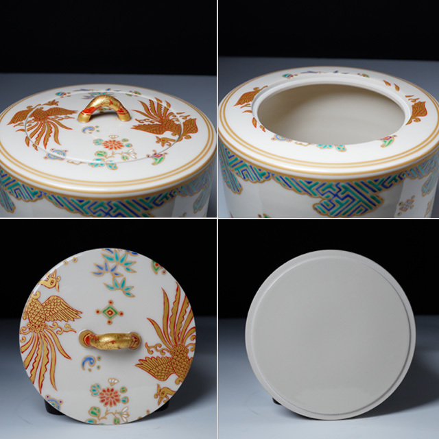 林淡幽 色絵鳳凰五節句水指 共箱 茶道具 京焼 五山窯|Yahoo 林淡幽 色絵鳳凰五節句水指 共箱 茶道具 京焼 五山窯|Yahoo