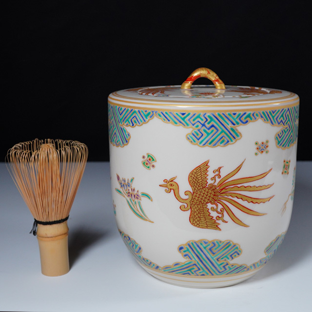 林淡幽 色絵鳳凰五節句水指 共箱 茶道具 京焼 五山窯|Yahoo 林淡幽 色絵鳳凰五節句水指 共箱 茶道具 京焼 五山窯|Yahoo