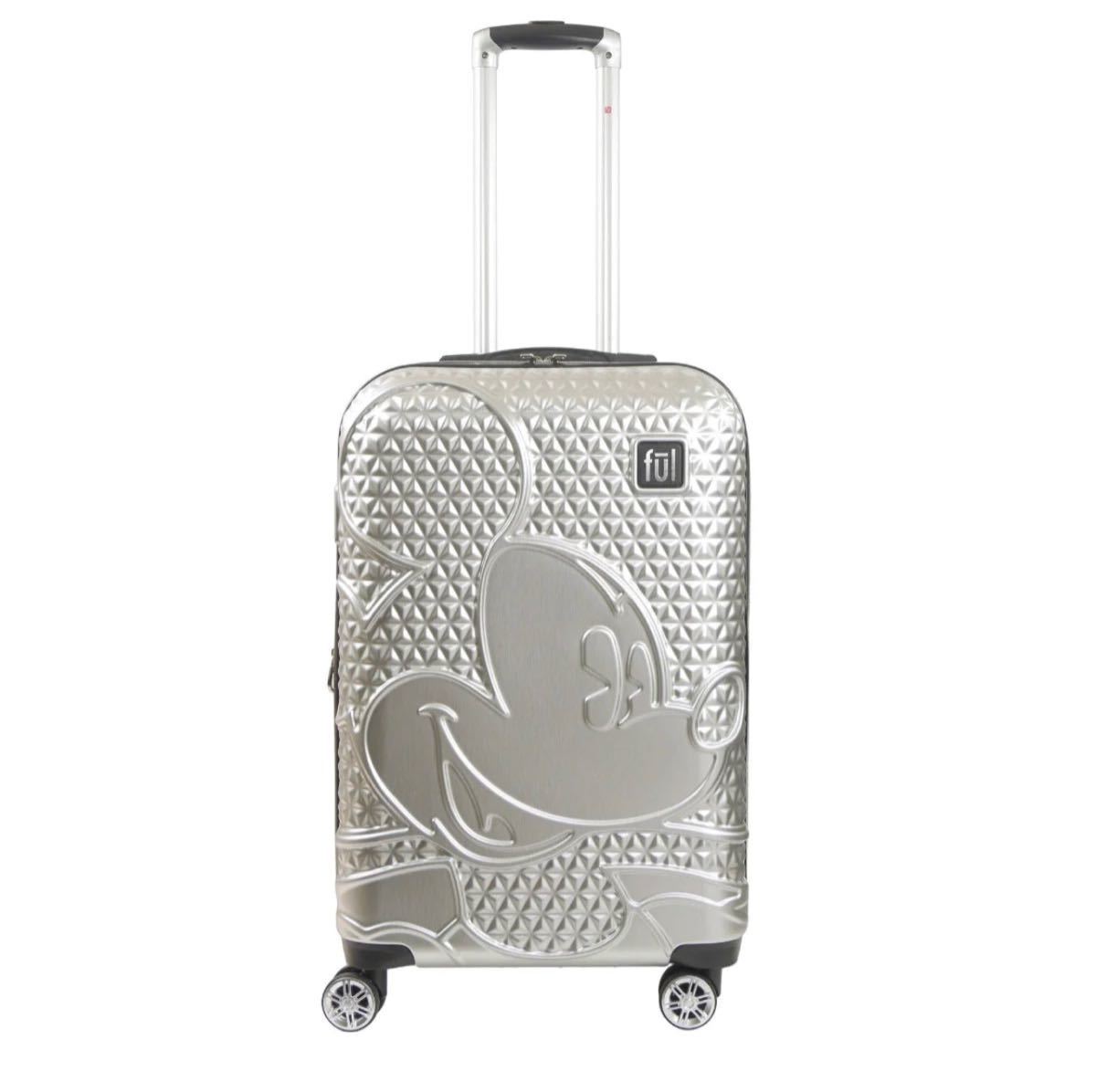 ful ミッキーマウス　スーツケース　キャリーケース　旅行バッグ　アメリカ限定商品　ディズニー　FL 26 Silver 海外旅行