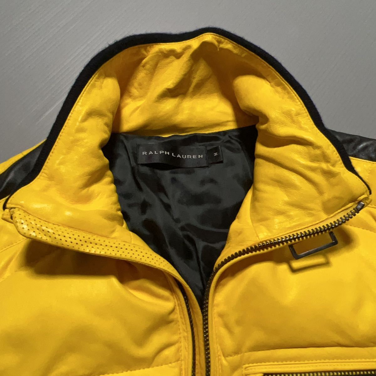RALPH LAUREN BLACK LABEL ラムレザーダウンジャケットラルフローレン
