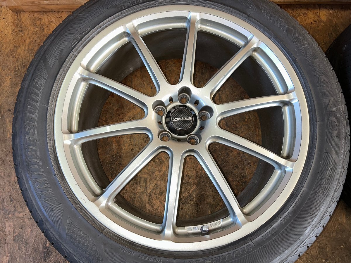 引き取り可　プロドライブ　prodrive　18×7.5J　＋47　PCD100　4本　日本製　中古品_画像4