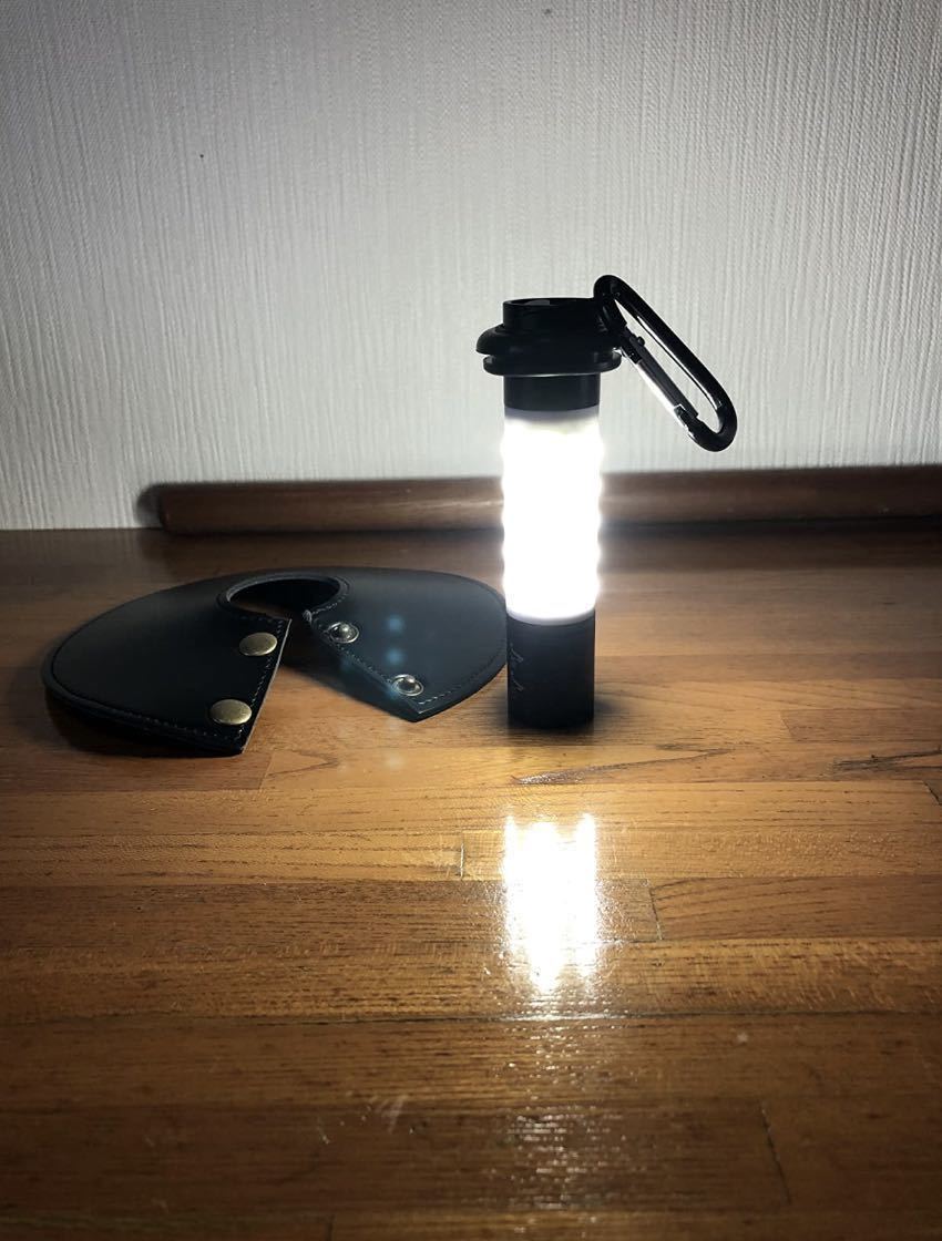 LEDランタン キャンプランタン 懐中電灯 ズーム式ミニLEDランタン 高輝度 USB充電式多機能 6つ点灯モード キャンプライト_画像2