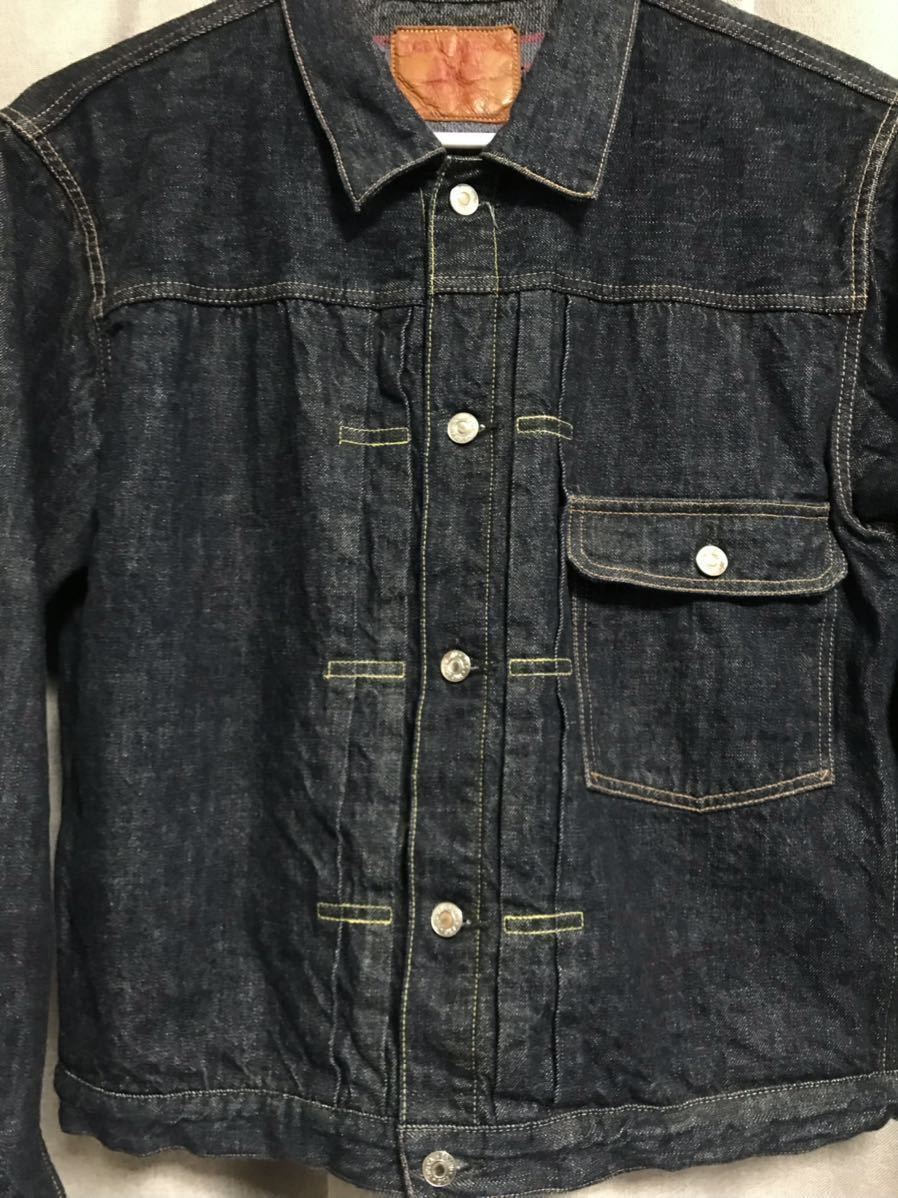 室内試着のみ TCB jeans TCBジーンズ 限定デニムジャケット サイズ46 2021AW限定ウールブランケット付きデニムジャケット gジャン_画像3