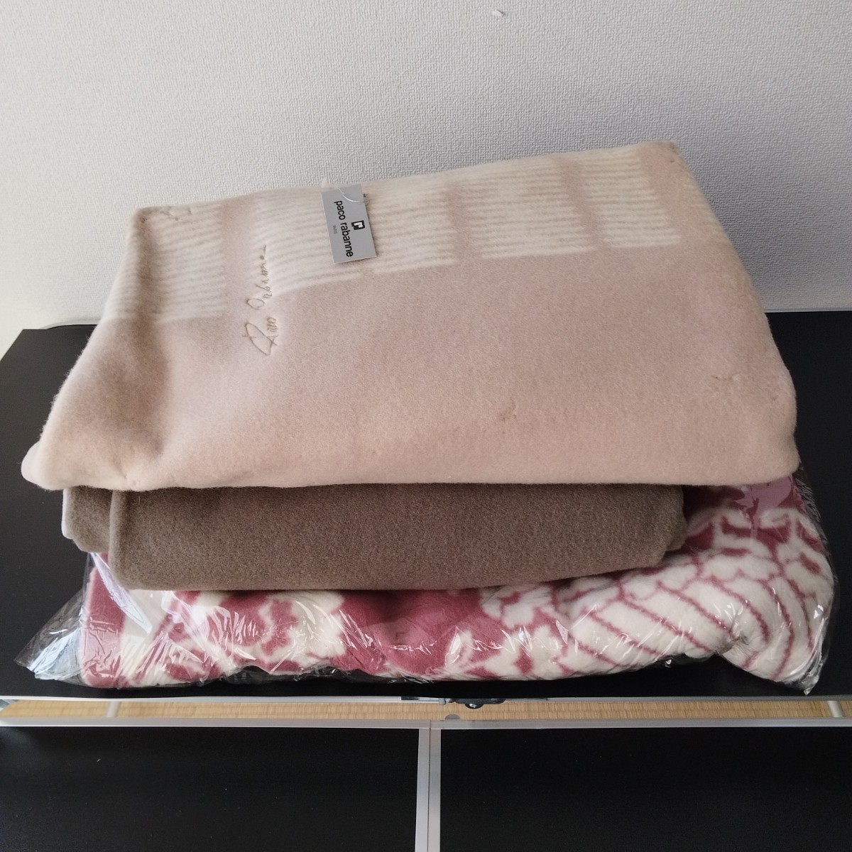 養生毛布 マット 作業用毛布 引っ越し毛布　梱包 保護 訳あり 3枚_画像1